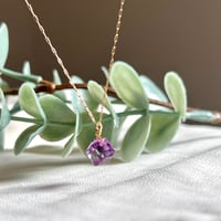 【高品質】アメジスト キューブクレオ ネックレス