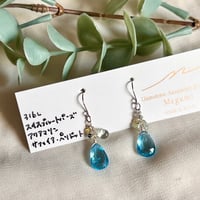スイスブルートパーズ  ピアス・イヤリング
