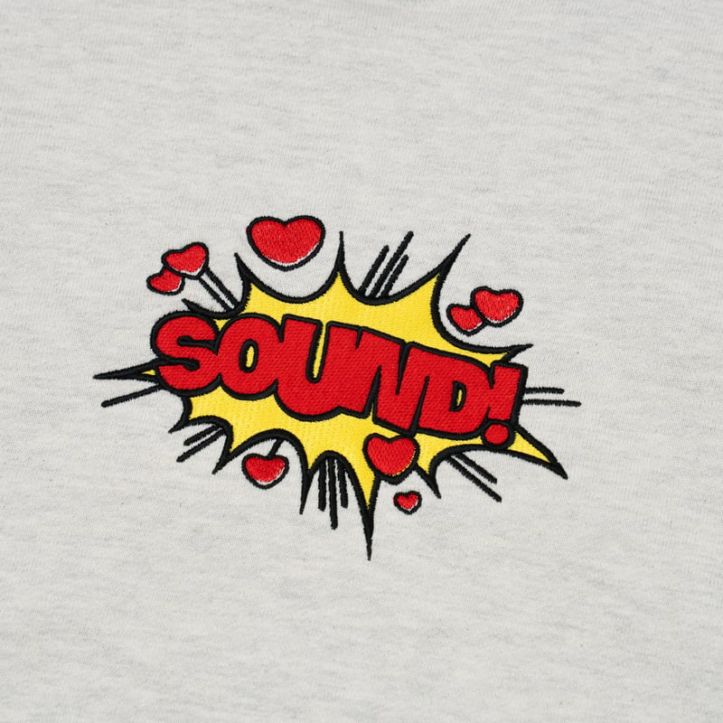 Balansa / Red Comic Sound Hoodie - Ash Gray | B...