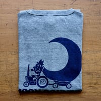 FULL MOON  Pocket T-Shirts Gray SIZE:L
