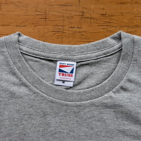 TRACTOR T-Shirts Gray×Black M