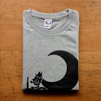 TRACTOR T-Shirts Gray×Black M
