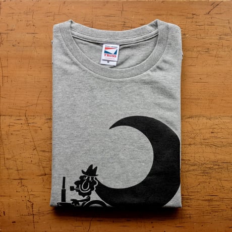 TRACTOR T-Shirts Gray×Black M