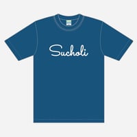 15th Anniversary T-Shirts Blue×White