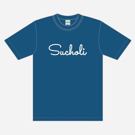 15th Anniversary T-Shirts Blue×White