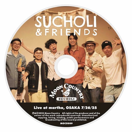 SUCHOLI & FRIENDS『Live at martha 2025』通常盤（CD ALBUM）
