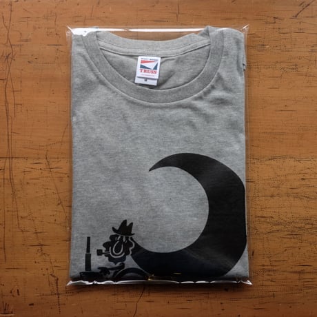 TRACTOR T-Shirts Gray×Black M