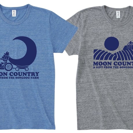 TRACTOR T-Shirts Oatmeal×Blue M