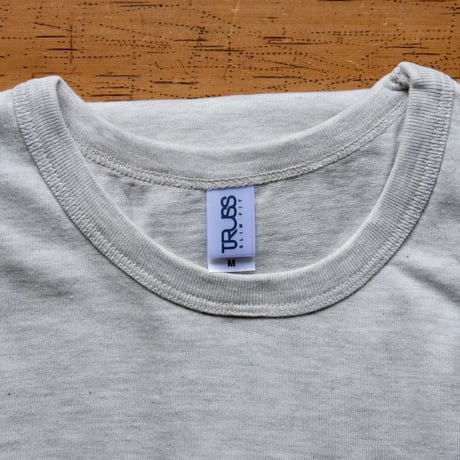 TRACTOR T-Shirts Oatmeal×Blue M
