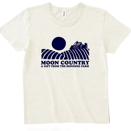 FULL MOON  T-Shirts Oatmeal×Navy L