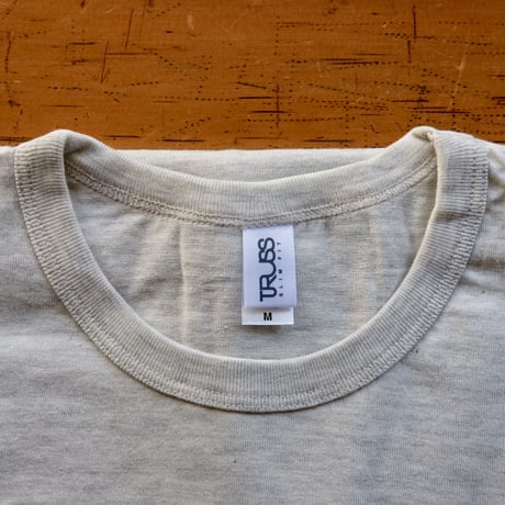 FULL MOON T-Shirts Oatmeal×Blue M