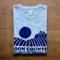 FULL MOON  T-Shirts Oatmeal×Navy S