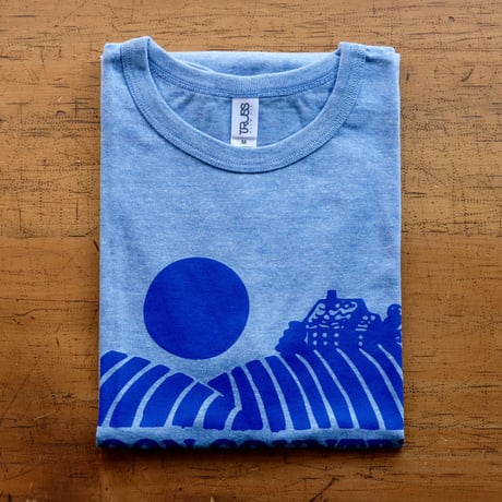 FULL MOON T-Shirts Light Blue×Blue M