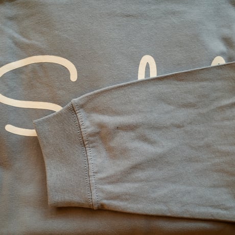 2025 SUCHOLI LONG-BIG TEE Acid Blue × Ivory