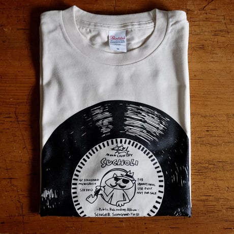 SINGER SONGWRITER T-Shirts Litebeige×Black