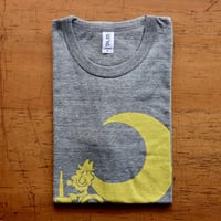 TRACTOR T-Shirts Gray×Lemon M