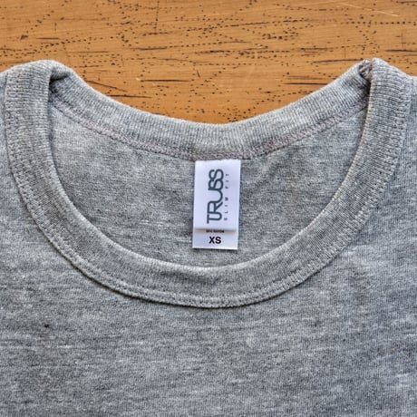 FULL MOON  T-Shirts Gray×Lemon XS