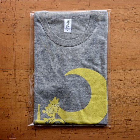 TRACTOR T-Shirts Gray×Lemon M