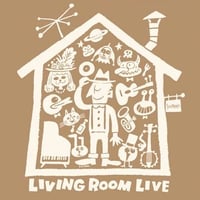 LIVING ROOM LIVE T-Shirts Brown×Ivory