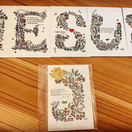 JESUSはがき5枚セット英語版