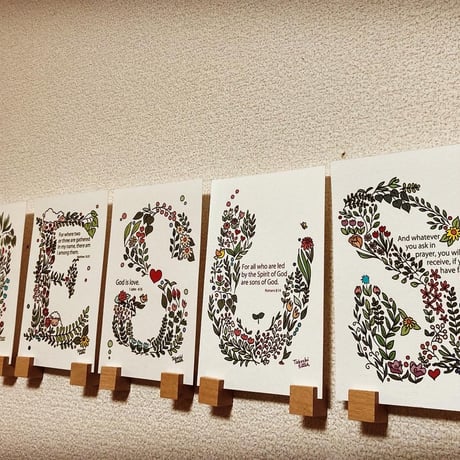 JESUSはがき5枚セット英語版