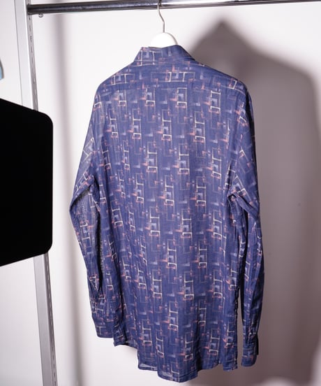 【Vintage】80's France sheer shirt