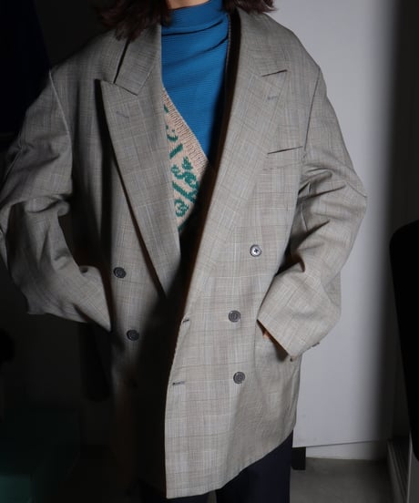 【vintage】Italy baroque pattern knit vest