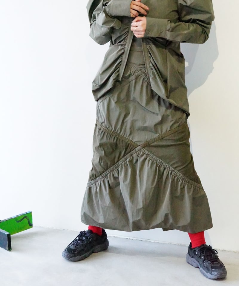YOHEI OHNO】XX skirt [khaki] | abundantism
