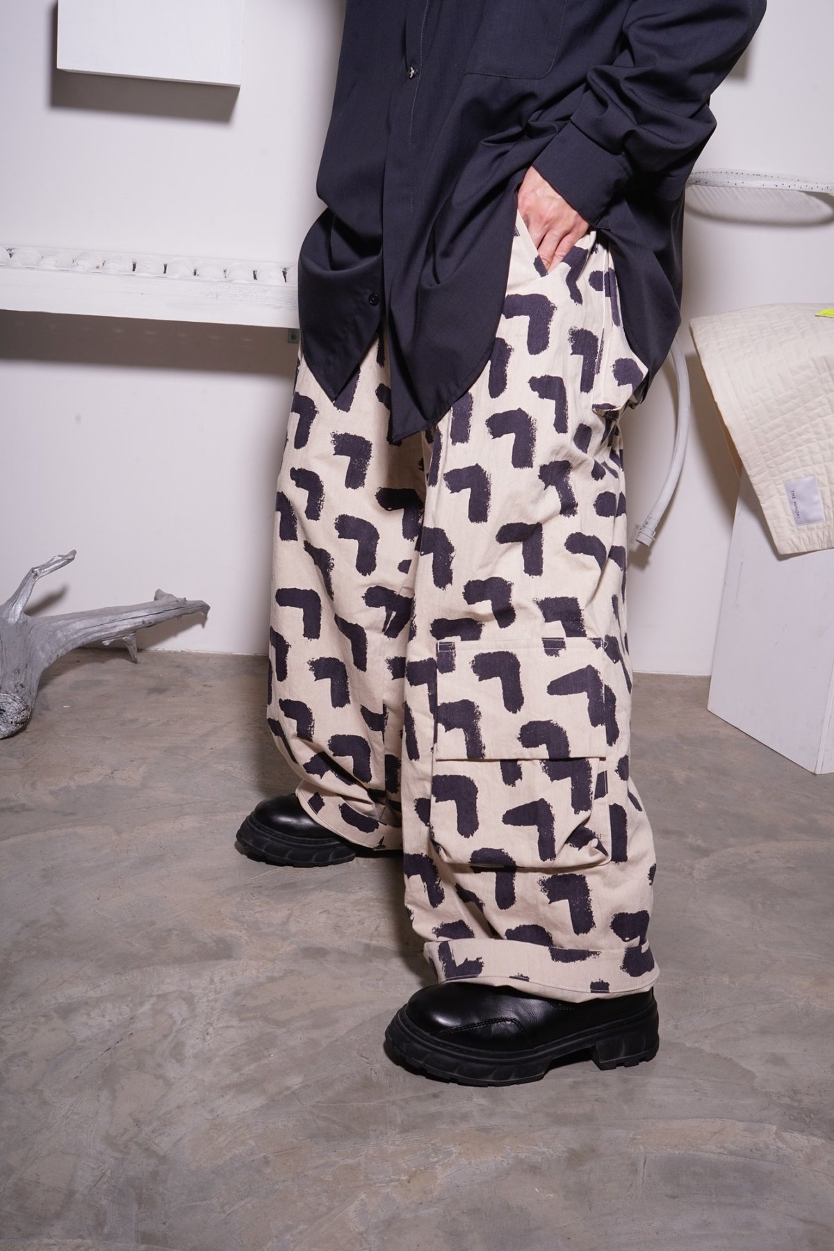 OIRA】五倍子 gather pants | abundantism