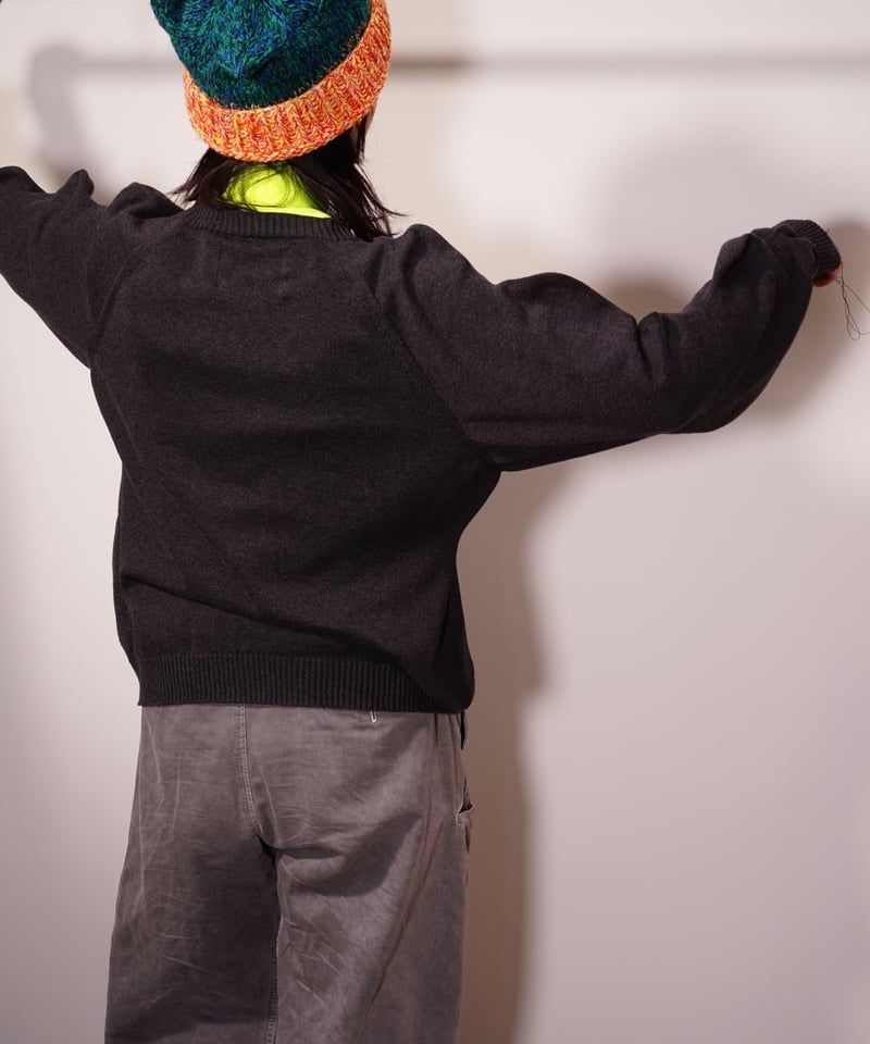 A MACHINE】24-sloppy sweater / black | abundantism