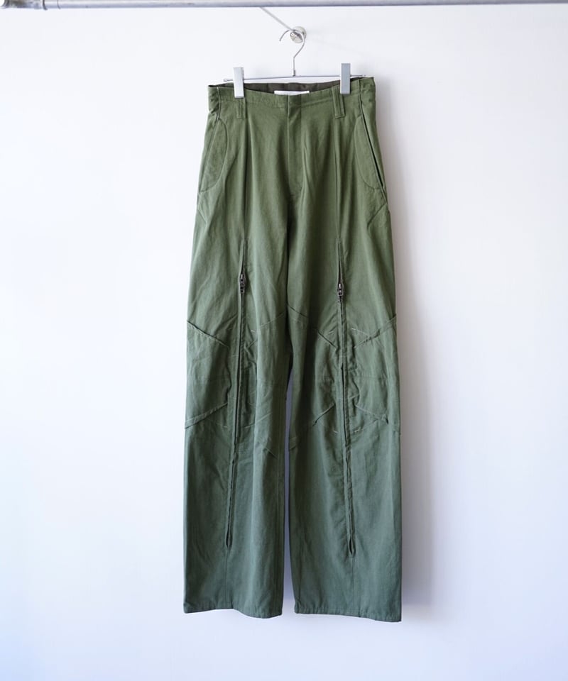 YOHEI OHNO】padded cargo trousers [KHAKI] | abu