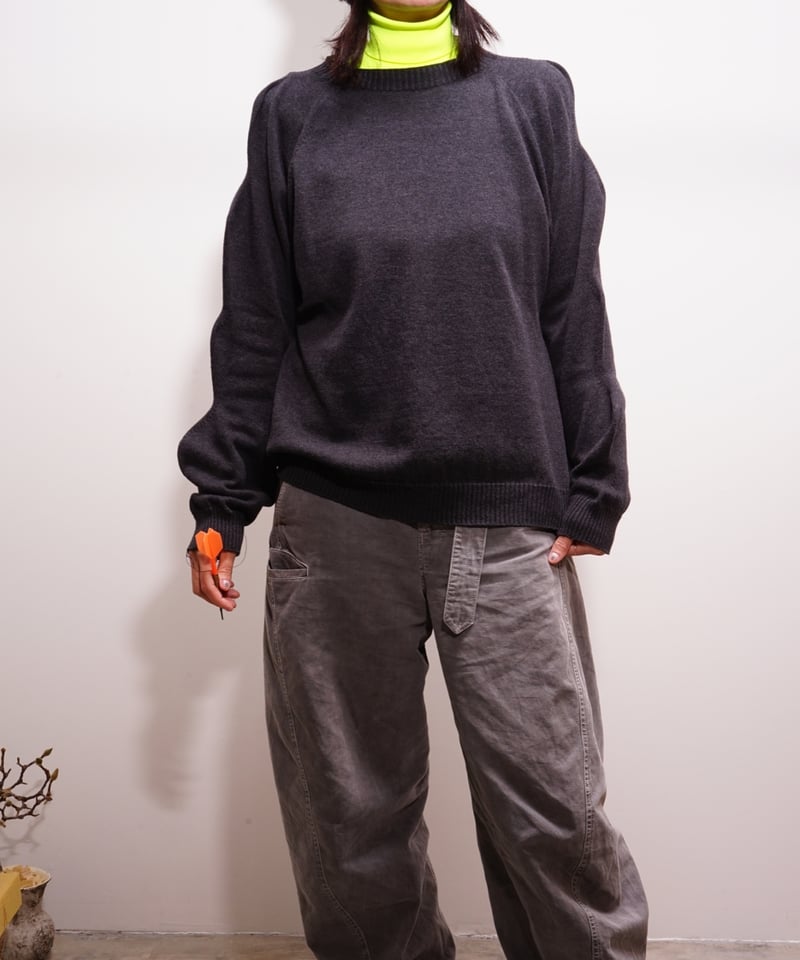 A MACHINE エイマシン24SS SLOPPY SWEATER A MACHINE】24-sloppy sweater / black | abundantism