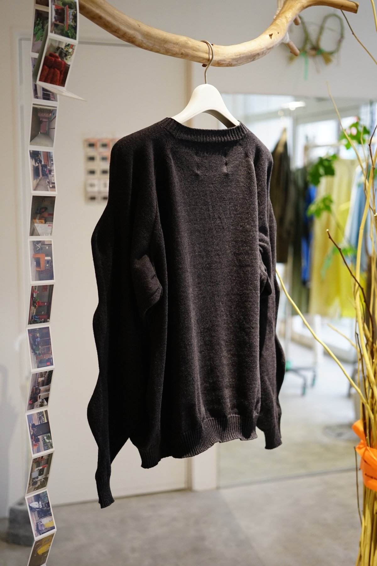A MACHINE エイマシン24SS SLOPPY SWEATER A MACHINE】24-sloppy sweater / black | abundantism
