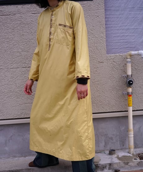 【vintage】from France yellow kameez