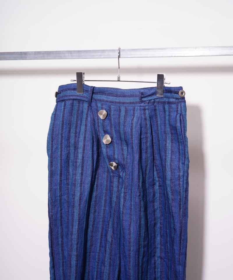 OIRA】GURKHA HAKAMA ［indigo linen］ | abundantism