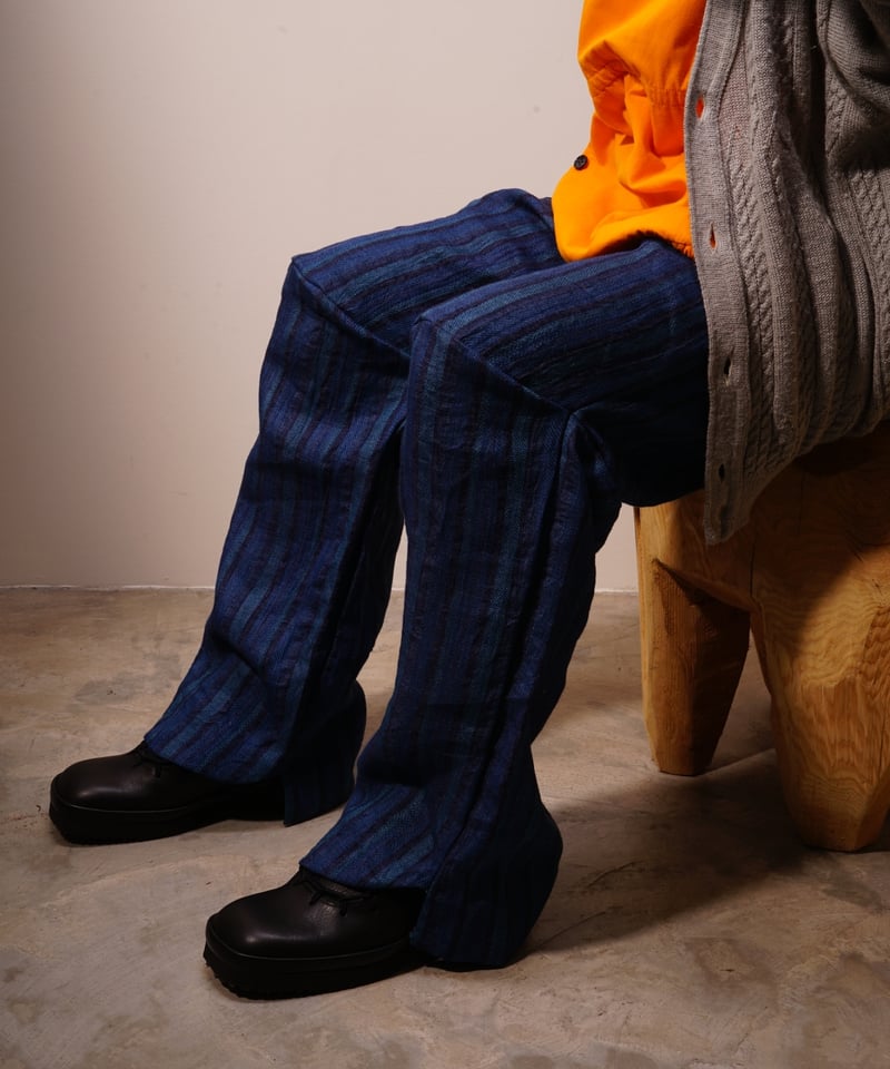 OIRA】KNEE ［indigo linen］ | abundantism