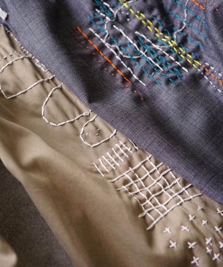 【remake】"nobigurumi" embroidery wool slacks type 2