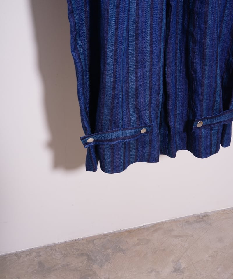 OIRA】GURKHA HAKAMA ［indigo linen］ | abundantism
