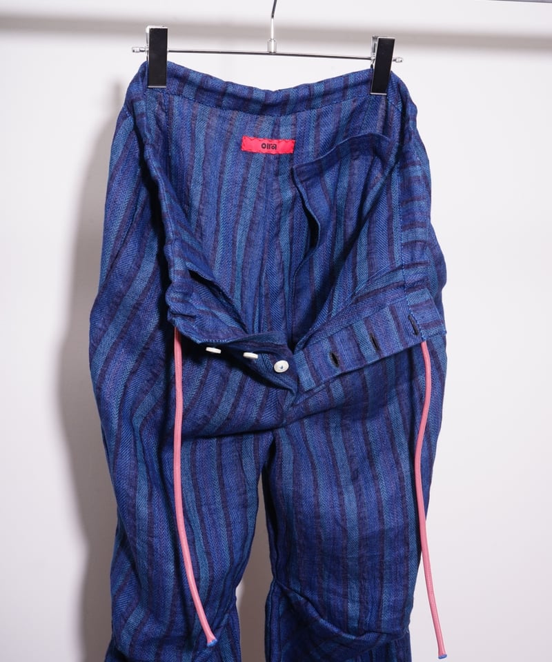 oira KNEE リネンパンツ OIRA】KNEE ［indigo linen］ | abundantism