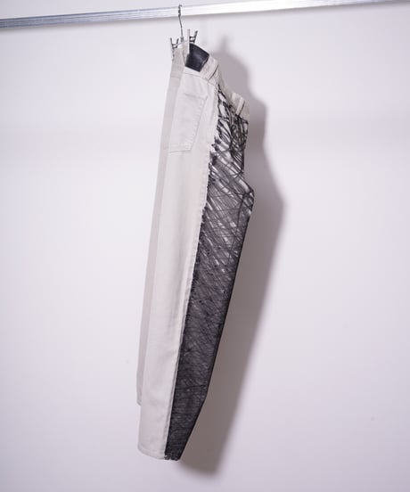【SFRN】TOMMY'S drawing check pique trousers
