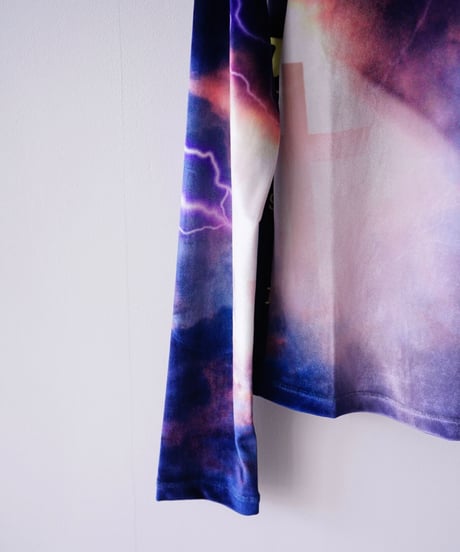 【YOHEI OHNO】Graphic Velor High Neck "HOWDY"