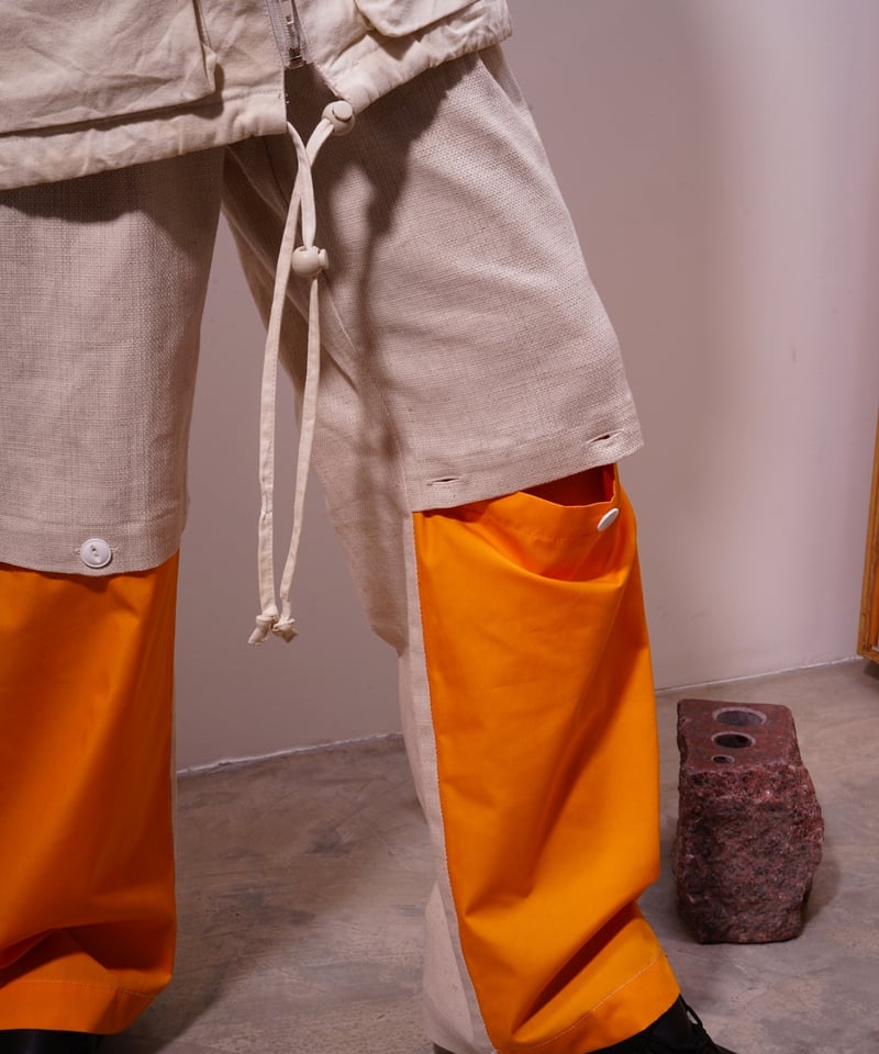WATARU TOMINAGA】open knee trousers | abundantism