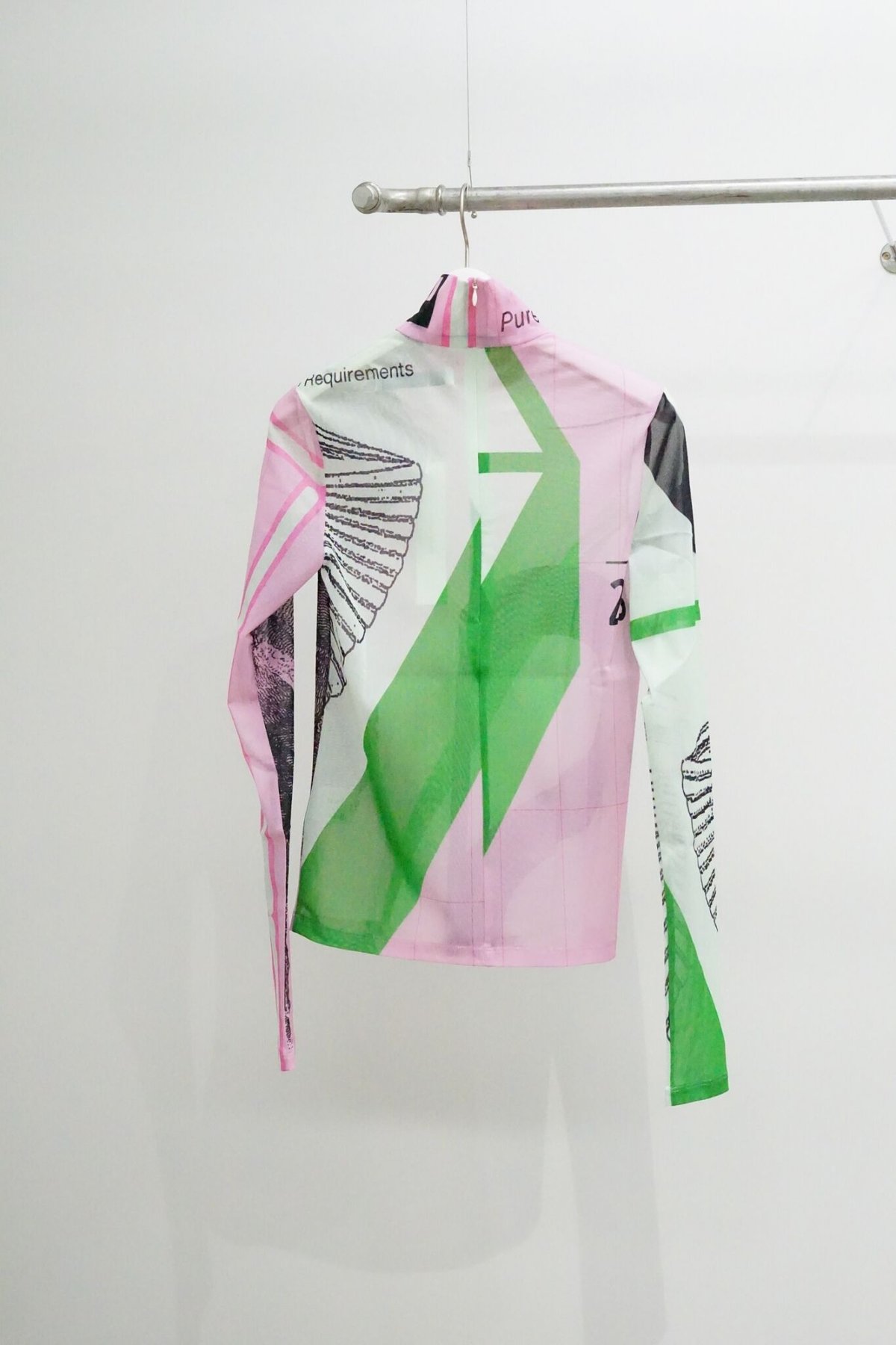 Yohei ohno シアートップス YOHEI OHNO】GRAPHIC MESH TOP A (HIGH NECK) - Amanojak.
