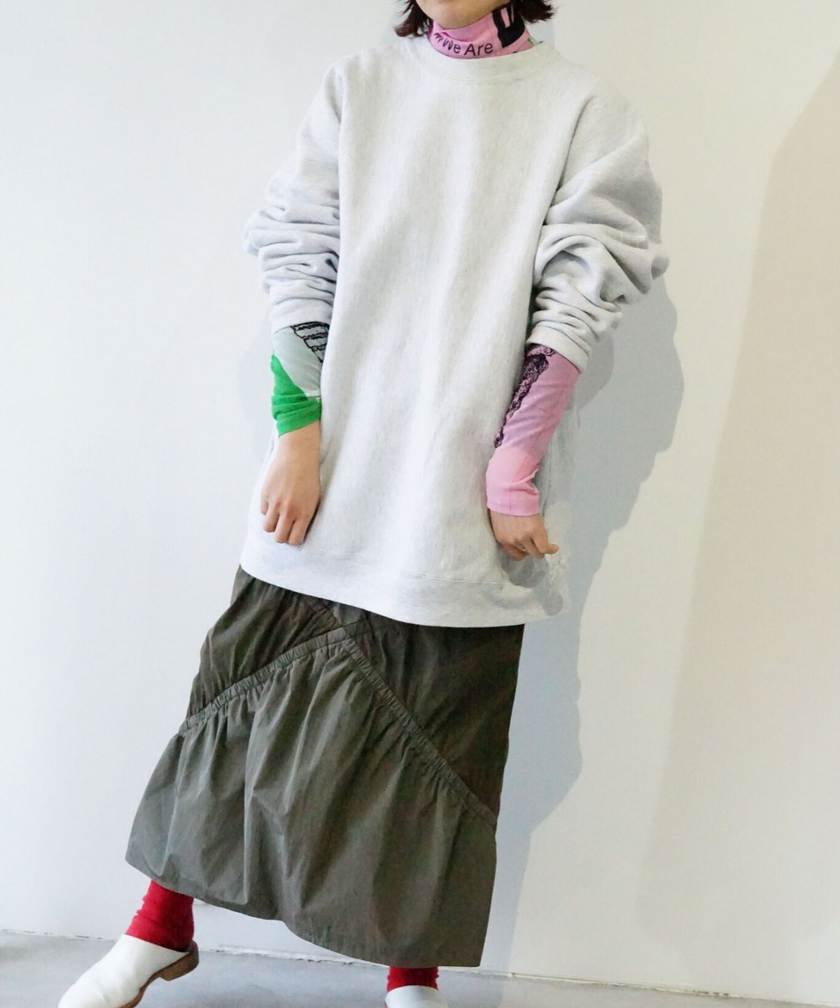 YOHEI OHNO】XX skirt [khaki] | abundantism