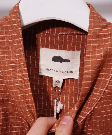 【YIFAT FINKELSHTEIN】SHEMESH／orange brown／XS