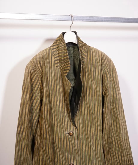 【used】90's-00's  pig leather print tailored jacket