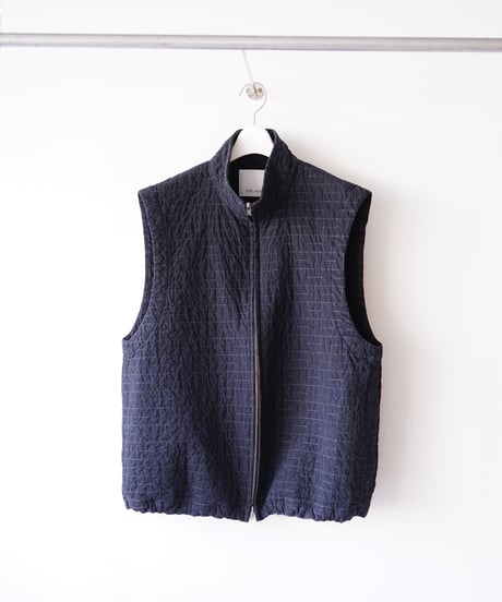 【THE HINOKI】Organic Cotton quilting stand collar vest