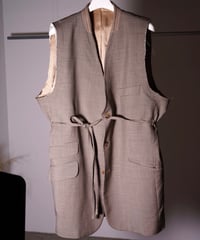 【remake】Remake vest jacket "check"