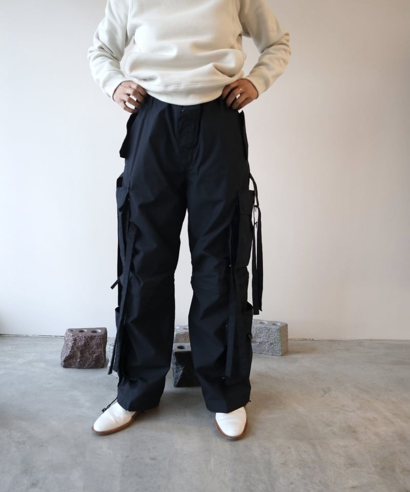 used】UK techno cargo pants ／ navy | abundantism