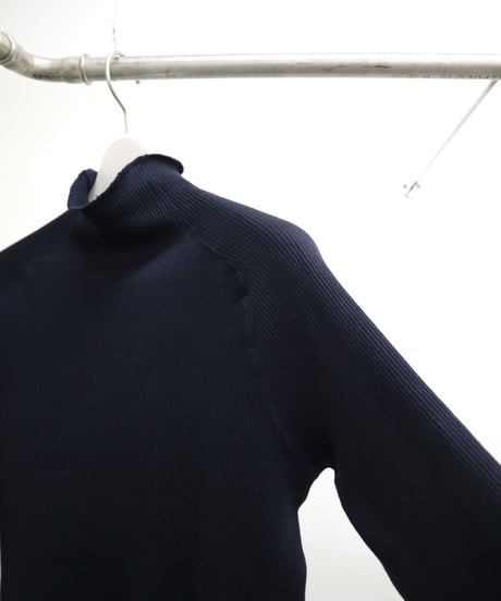 【THE HINOKI】OG cotton turtleneck sweater 【NAVY】